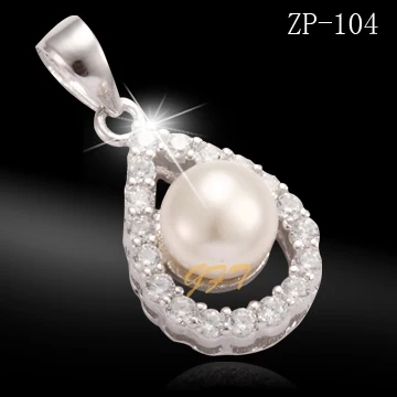 
Pearl design 925 sterling silver charm silver pendant oem 