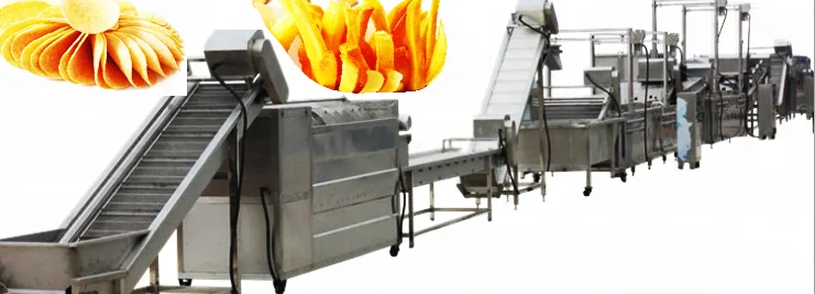 
Semi Automatic High Quality Frozen French fries Production Line , Potato chips production line 100kg/h-300kg/h 
