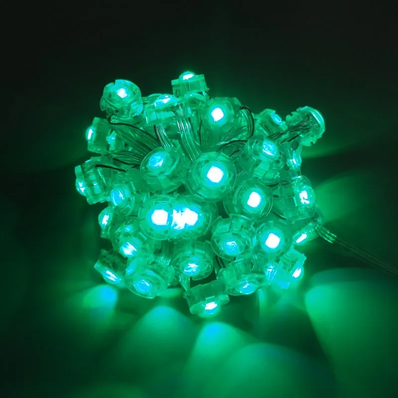 Пиксельная Светодиодная Гирлянда Ws2811 Bullet Rgb 2022 12 Мм - Buy 12 ...