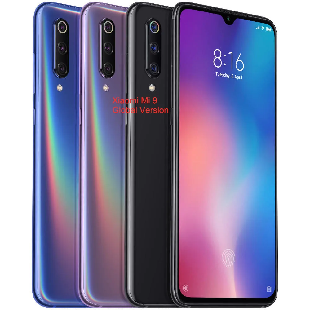 

Global Version Xiaomi Mi 9 64GB Xiaomi Phone Mi9, Deep gray;blue;puple