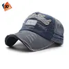 Custom 5 panel cotton Wash the old blue baseball hat