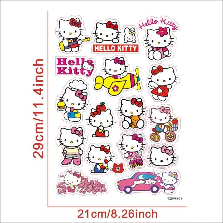 

20 pcs/bag waterproof reusable Cartoon sticker for child, Cmyk puffy sticker