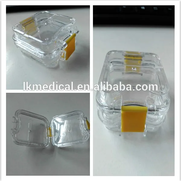 Clear Transparent Plastic tooth teeth Dental Crown Box / dental pillow box