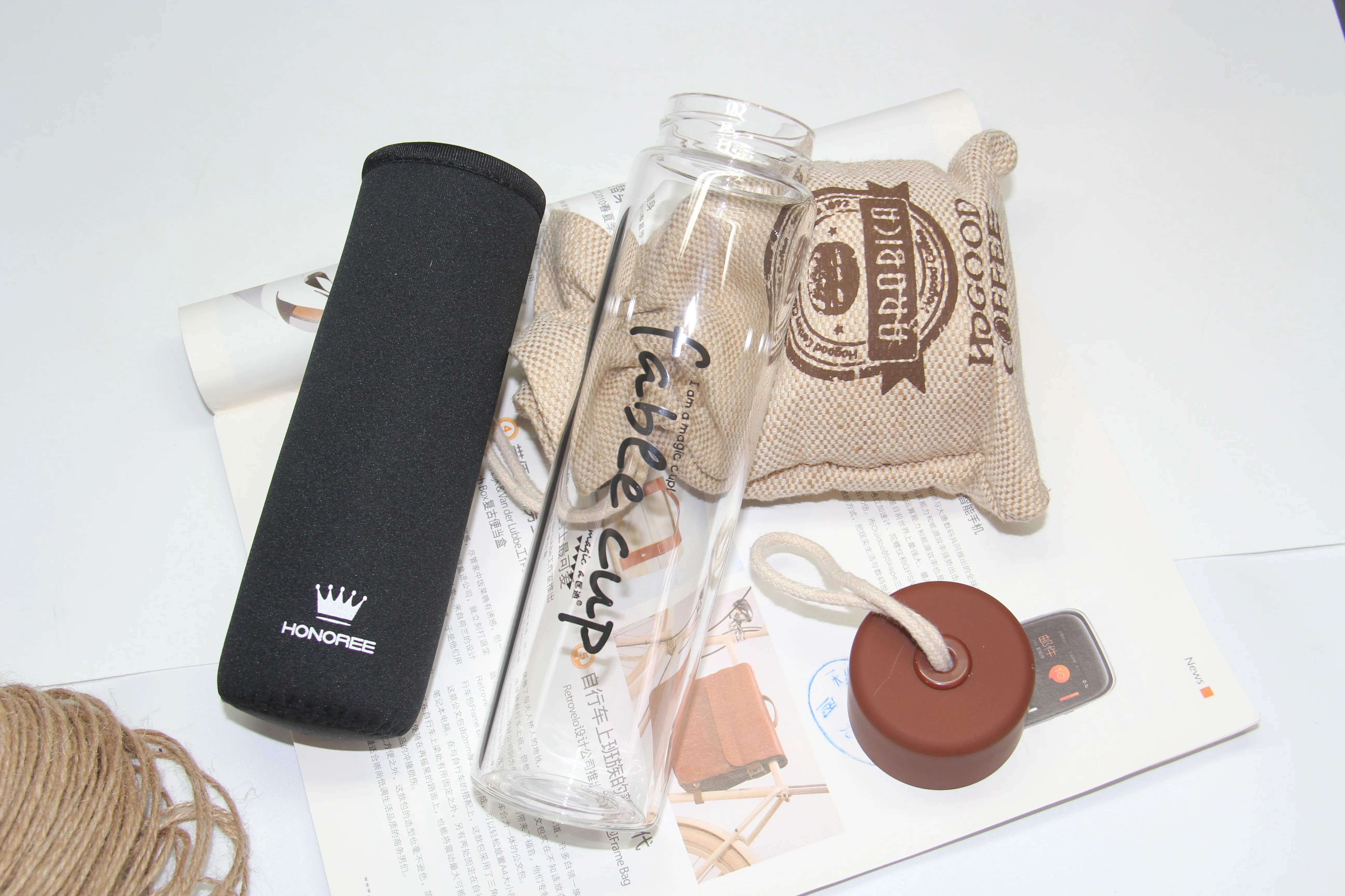 cool glass water bottle