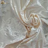 280cm width Fancy White flower connection jacquard Georgette velvet curtain fabric polyester tulle sheer