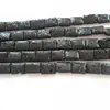 Gemstone lava stone rectangle beads lava stone necklace