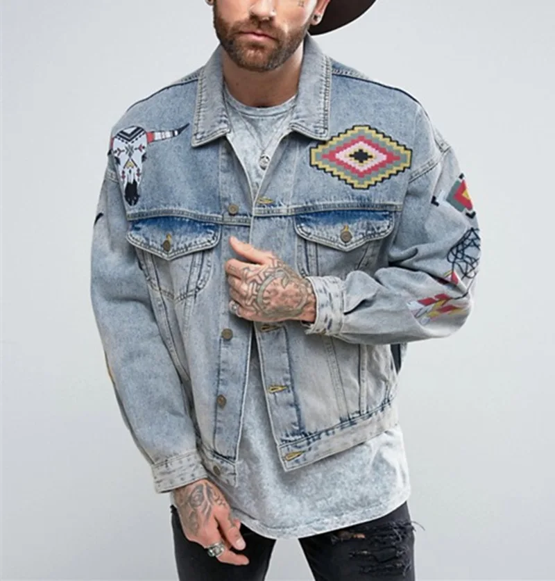 blue wash denim jacket