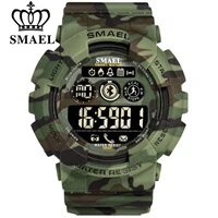 

SMAEL 8013 Smart Bluetooth Watch Men Pedometer Stopwatch Military Digital Watches Army Camouflage LED Sport Wrist Watch