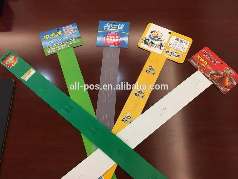 Plastic Merchandising Strip Display free shipping 10 Hanging Clip Strips 