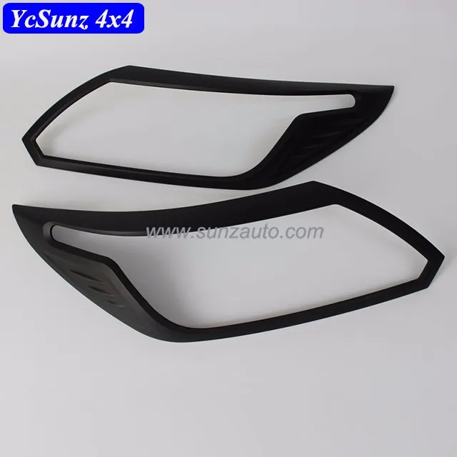 2017 Headlight Cover For Holden Colorado 2017 Abs Painting Matte Black