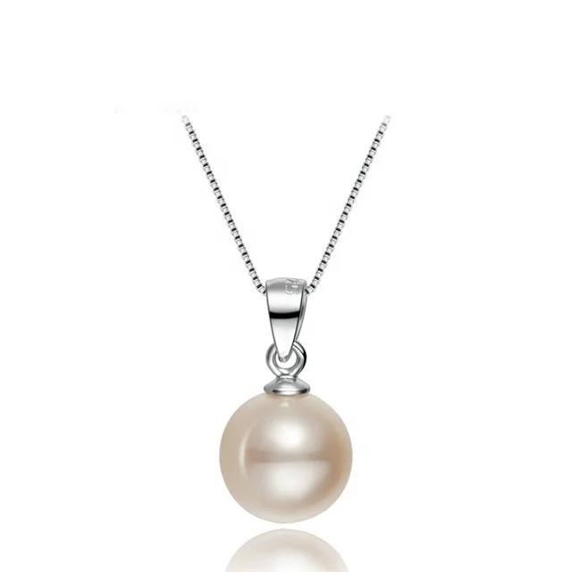 925 Sterling Silver With Freshwater Pearl Pendant For Women