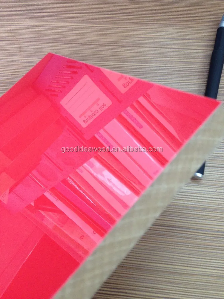 
high gloosy UV coated melamine MDF funiture board OR 17MM melamine MDF 