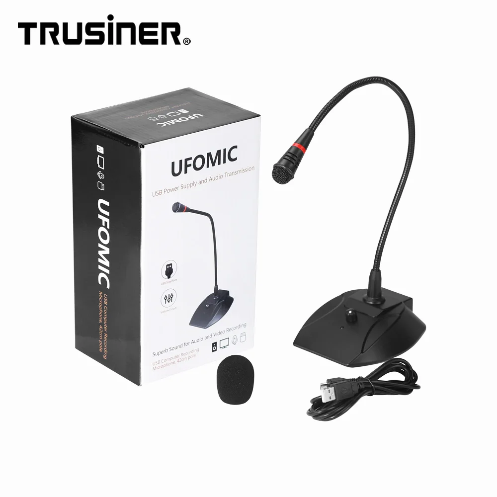 

Factory Wholesale Dynamic Usb Desktop Hands-Free Conference Microphone For Tablet, Black