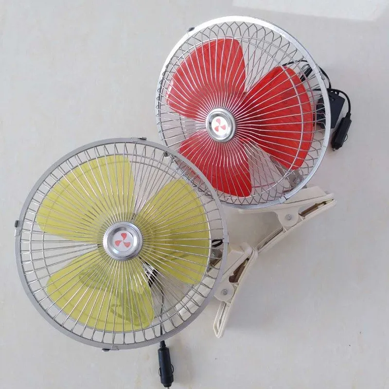 Vehicle Blower In Car Revolving Metal Anf Plastic Car Fan Dc12v/24v 8