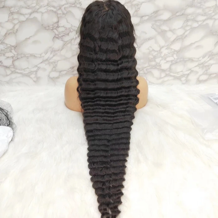 A best sale deep wave lace frontal wig in stock