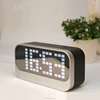 Factory Supply USB Charging LED Alarm Clock with time date calendar scrolling for household