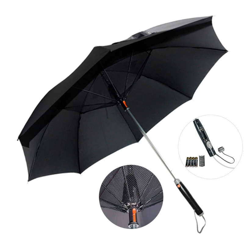 

Fantastic Fan Umbrella With Fan And Water Spray Mist Cooling Air Condition