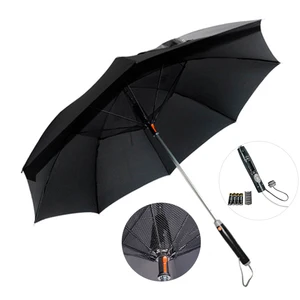 Image of Fantastic Fan Umbrella With Fan And Water Spray Mist Cooling Air Condition