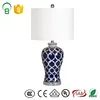 Blue and White Porcelain Chinese Jar Ceramic Table Lamp