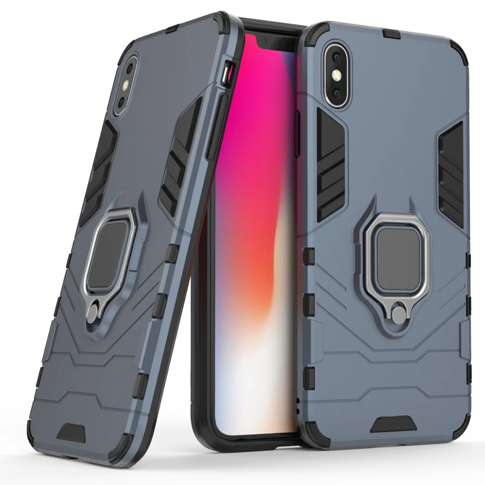 

BIBERCAS Mobile phone kickstand case tpu and pc back cover for iphone XS MAX case