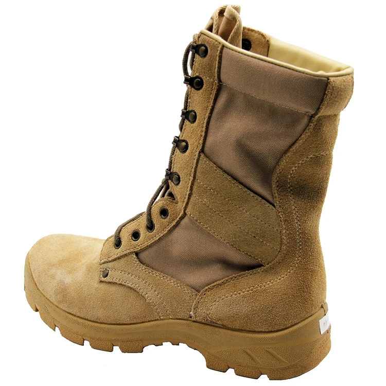 
Desert military combat shoe leather boots 