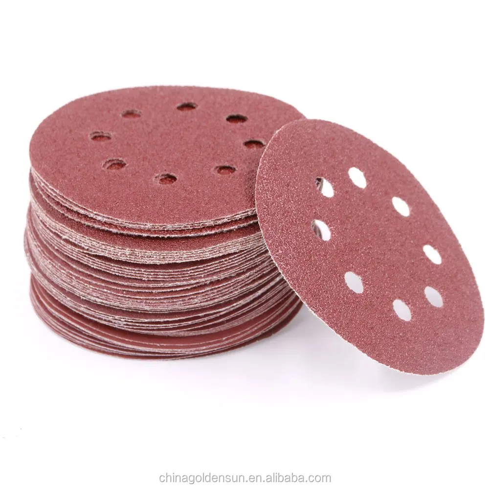 5 Inch 6 Inch Coated Psa Round Sand Paper For Auto And Wood