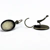 Beadsnice 12113 ear wires Earring blanks rack plating brass oval, findings earring