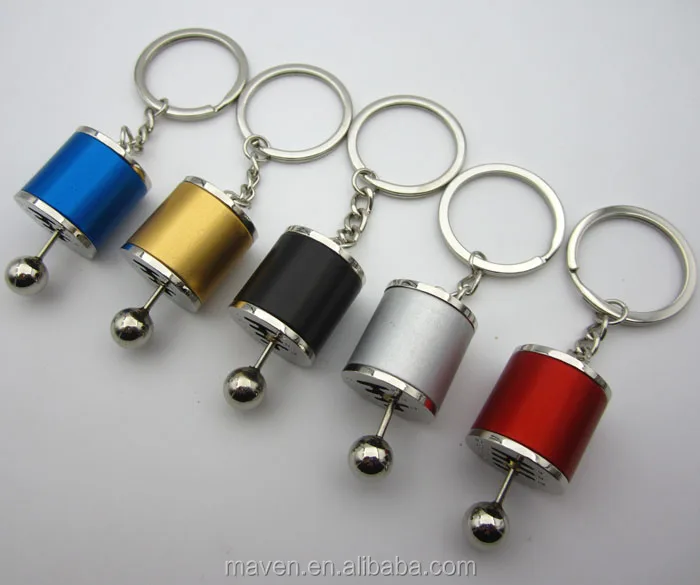 Car Tuning Parts Gearbox Gearshift Gear Shift Keychain Keyring Cylinder Modified 