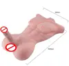 54 cm(21.26 inch) full length male torso sex toy with dildo set together half torso dildo wholesale cheap price