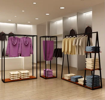 Fashion Retail Clothes Rack Clothing 