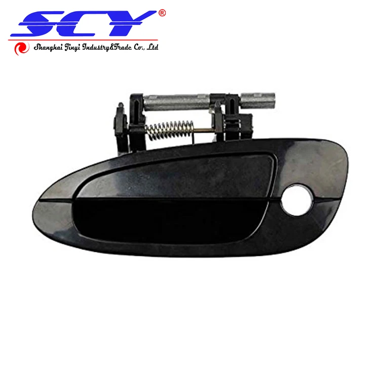 Car Door Handle Smooth Black Exterior Outside Kit Set Suitable For
