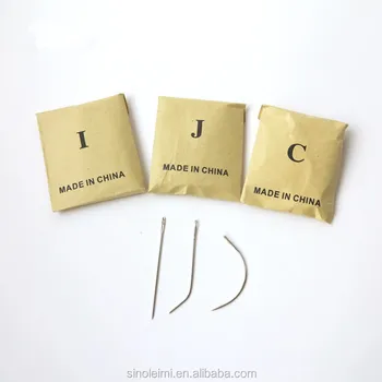 I J C Shape Hair Weaving Thread Sewing Needles Hair Extension