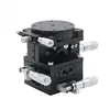 Hot sale 60*60mm 4 Axis XYZR Trimming Platform Cross Slide Guide Rail Manual Linear Stages Slipway