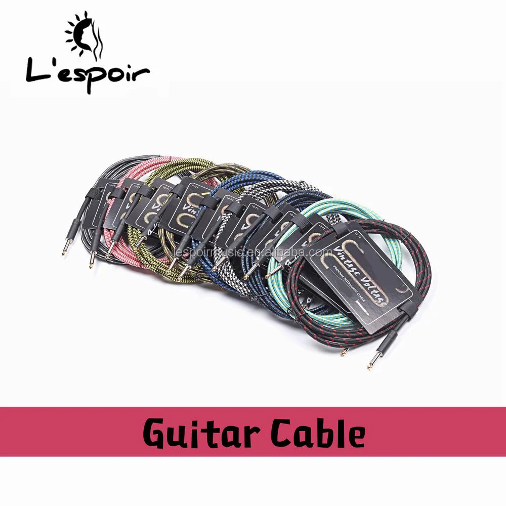 

Welcome to OEM guitar cable from factory directly 3M 6M 10M guitar cabel with 6.35 jack, Color mixing oem colors