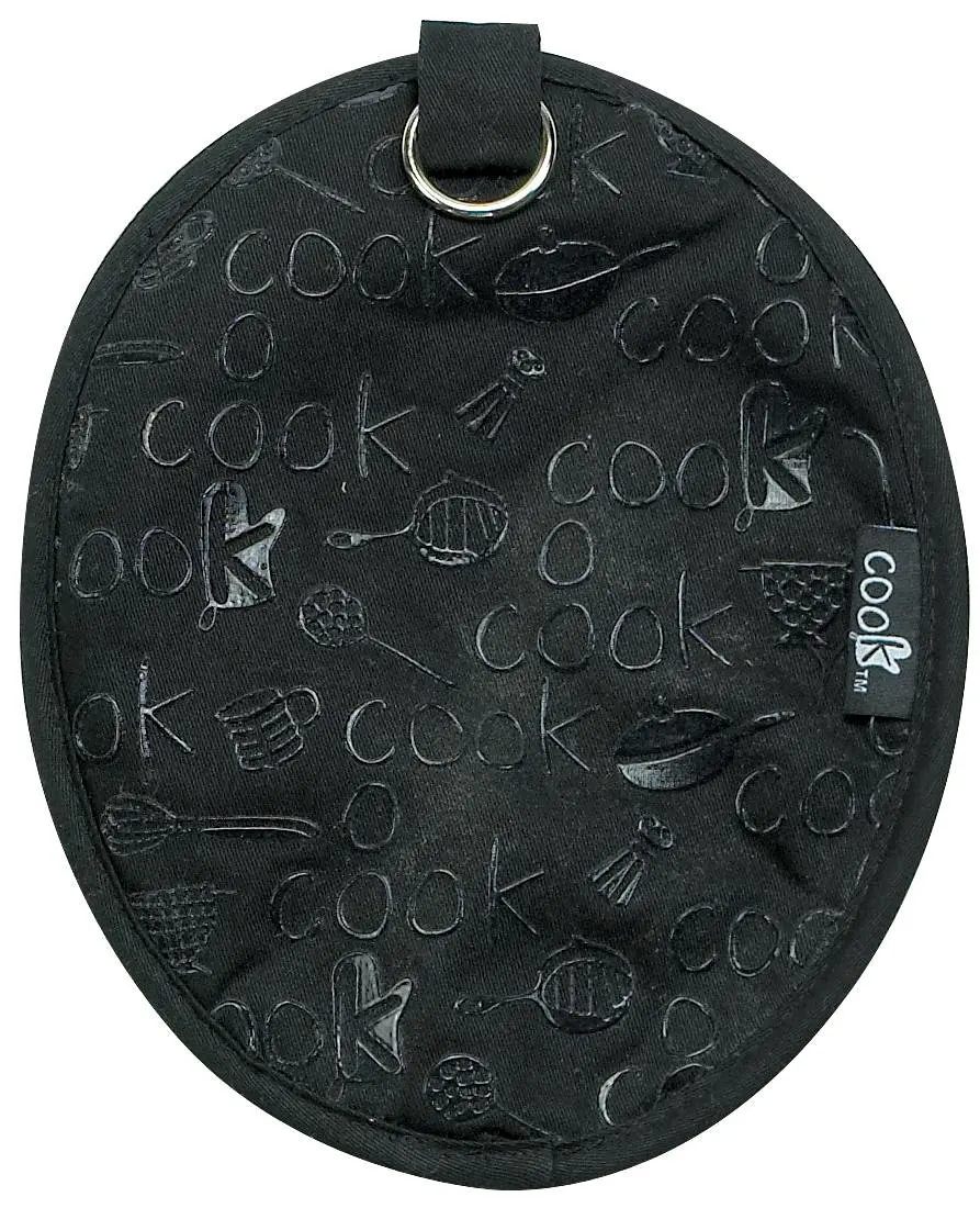 Kay Dee Designs Cook Collection Silicone Potholder, Black