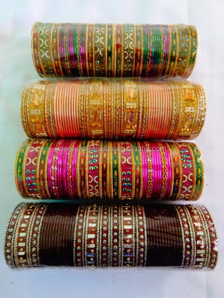 Indian Dulhan Bridal Churi Indian Wedding Bangles Metal Chura