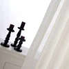 most popular with linen Turkish transparent sheer curtain for hotel living room walmart low moq
