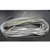 grey color high visibility safety glow piping, reflective binding for garment