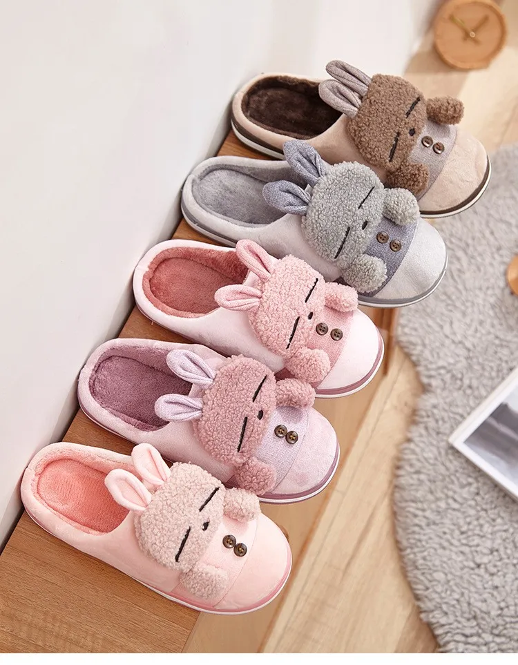

Winter new style unique cartoon design men and women indoor and outdoor slip-proof warm cotton slippers, Picture