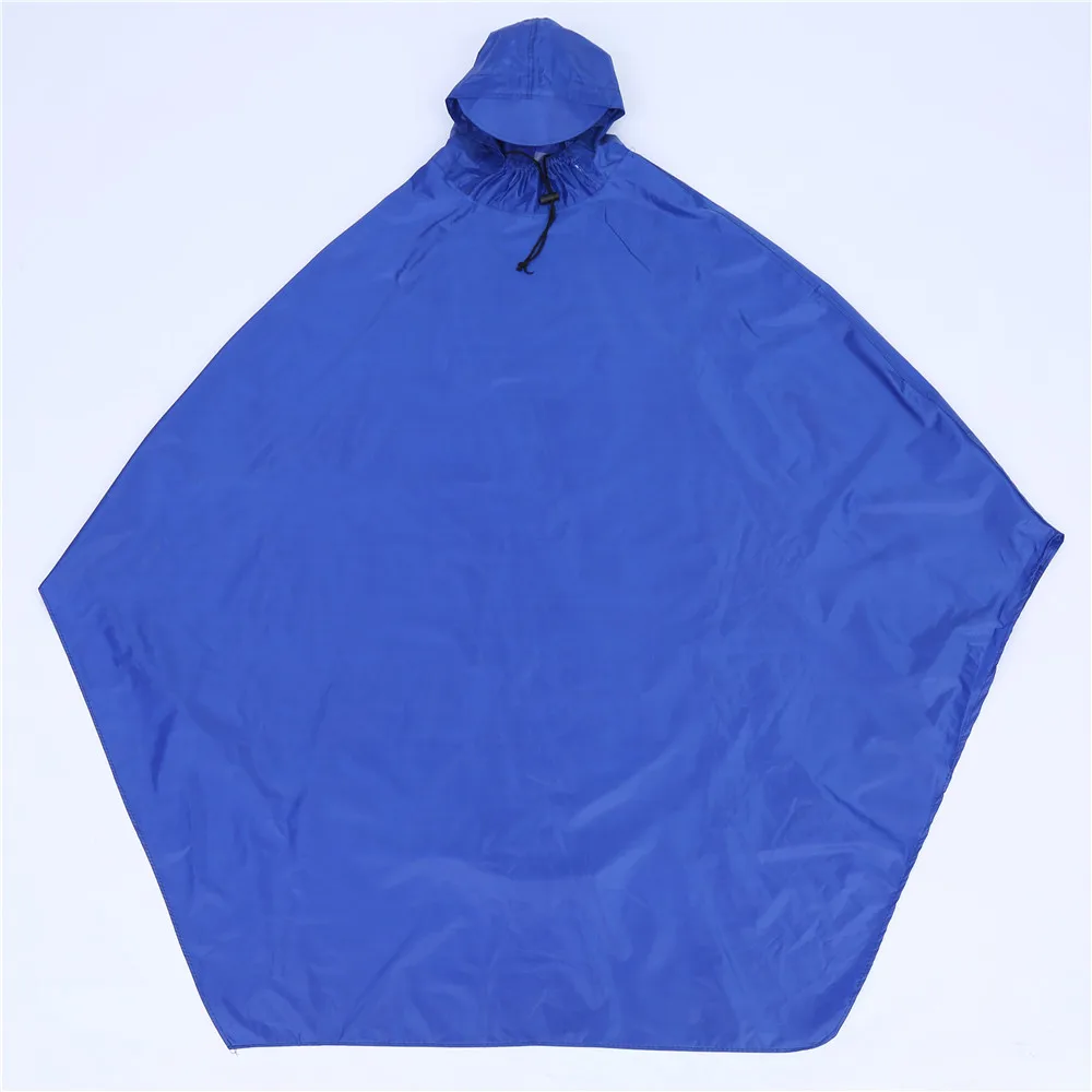 100% Motorcycle Bicycle Bike Polyester Unisex Cycling Rain Poncho Raincoat