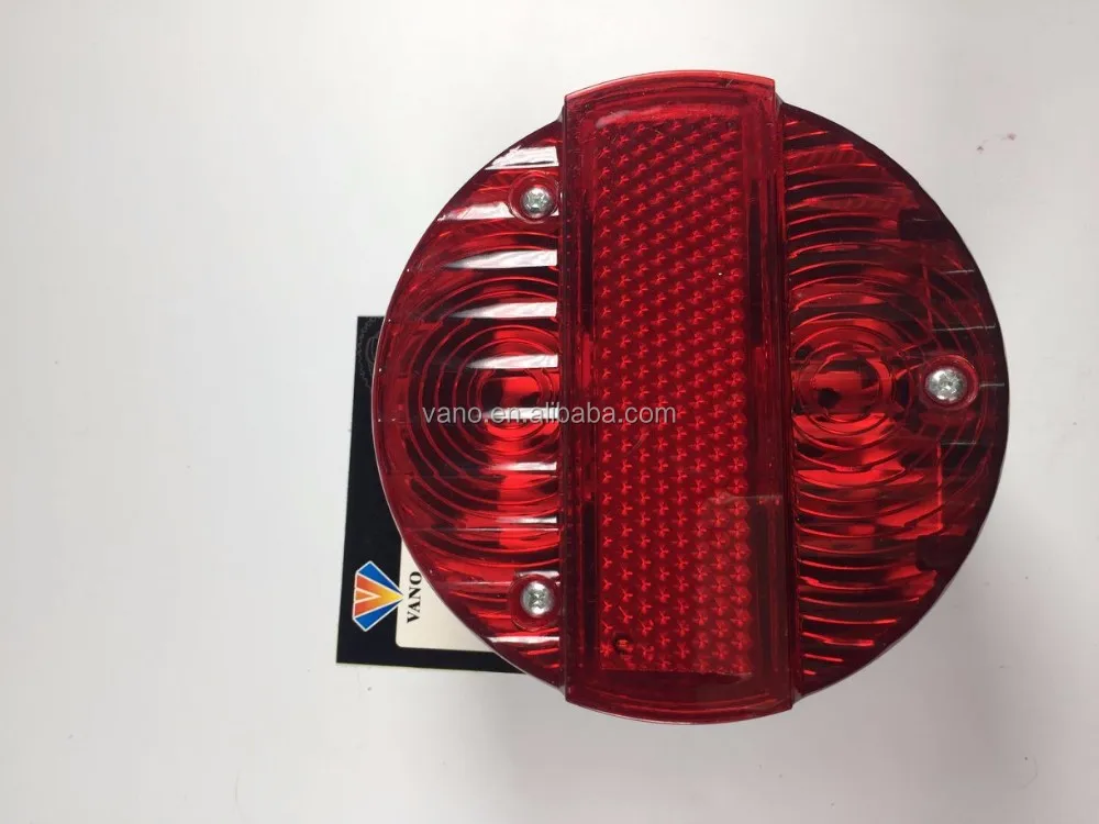 red 12v round MZ simson motorcycletail lamp