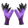 Deliwear Planting Rubber Coated Garden Genie Line Gardening Gloves with Claws Digging