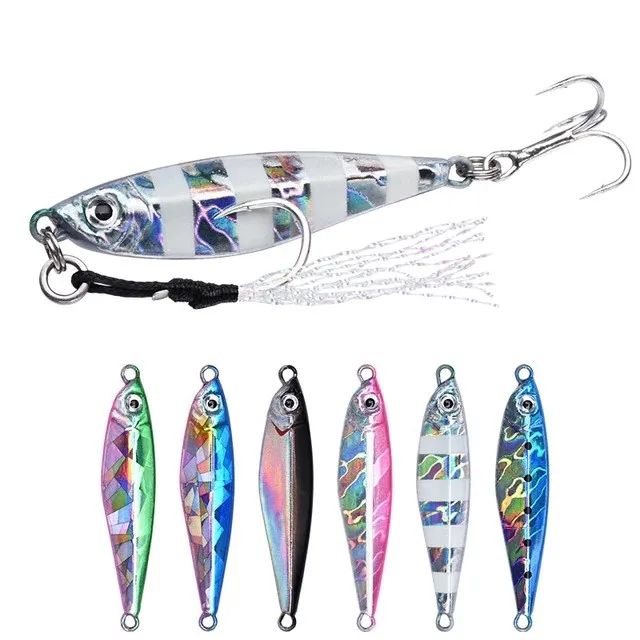 

ALLBLUE ALADDIN luminous ice fishing metal swim jig lure, 6 colors
