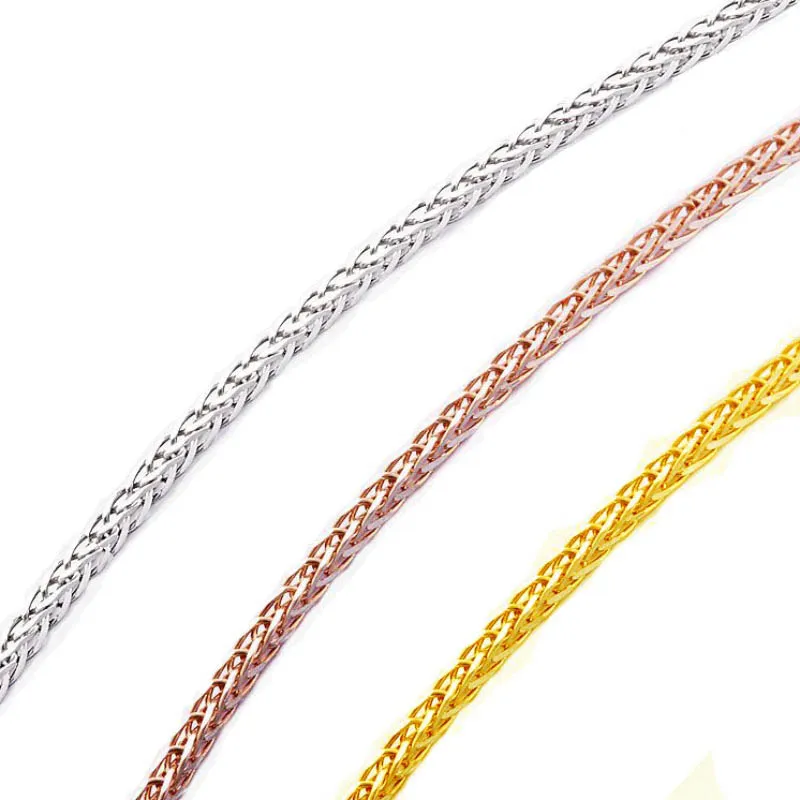 

SGARIT Wholesale new fashion 18inch adjustable white rose yellow 18K gold chain necklace jewelry for men women