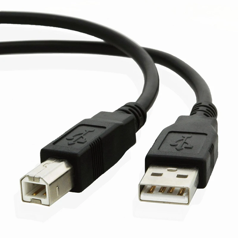 25 1-100 Lot Compatible with HP Canon DELL Brother Printer Scanner Cable Cord USB 2.0 A-B 6FT