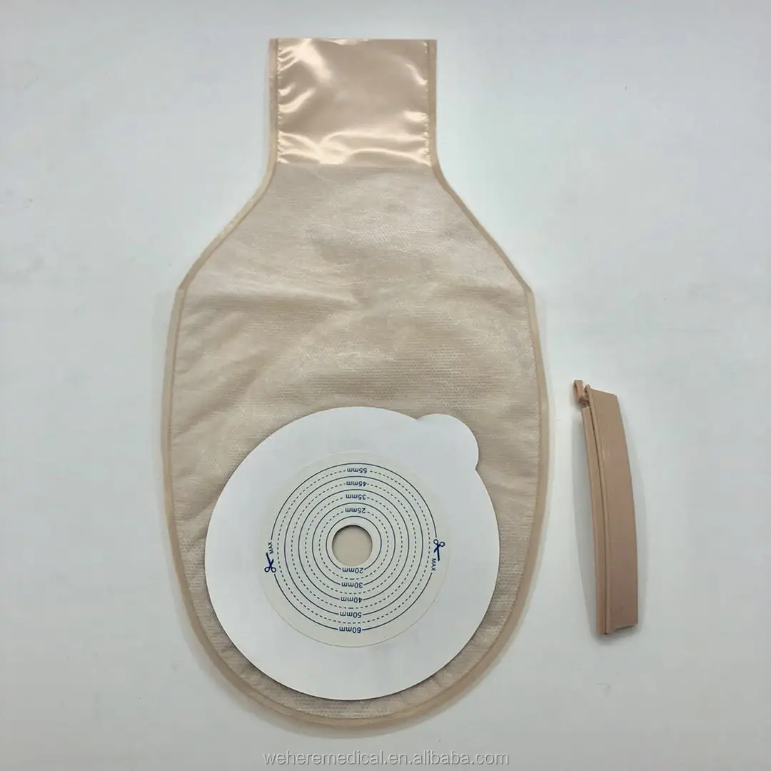 Two Piece Colostomy Bag With Clip Piece Artificial Anus Bag Buy 