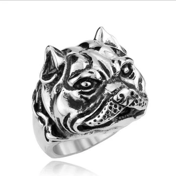 Hot Jual Perak Hitam Emas Baja Titanium Perhiasan Cincin Keren