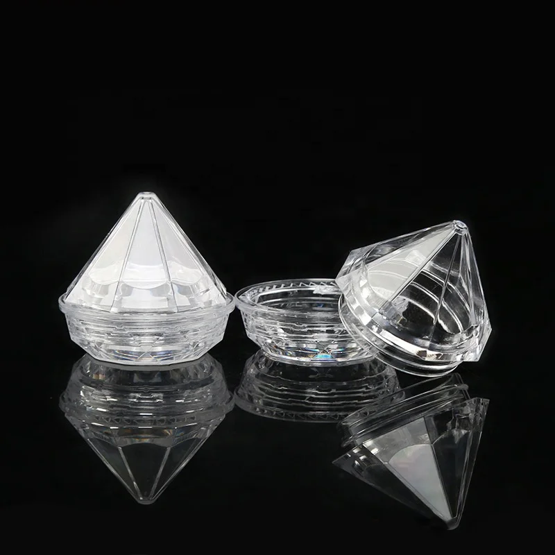 

Empty Glitter Eyeshadow Cosmetic Pot Jar Makeup Face Cream 5g Clear Loose Powder Diamond Container