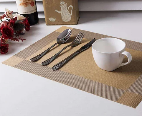

New Design Woven PVC and Polyester fabric table placemat
