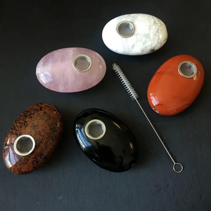 

crystal stone smoking pipe